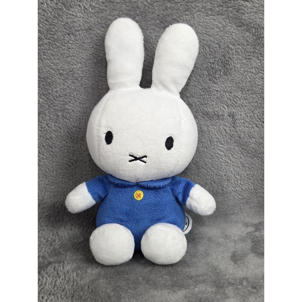 Miffy‎ Classic Blue Shirt Plush Stuffed Animal - 12"